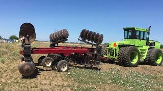 Steiger Bearcat III pulling 24FT folding disk [upl. by Alford]