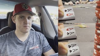 I GET POCKET ACES 3 TIMES IN THE 1ST HOUR OF PLAY  Poker Vlog 275 [upl. by Irelav]