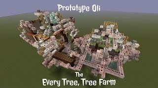 Minecraft The Every Tree Tree Farm  Prototype Oli  Java Edition [upl. by Naegem]