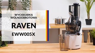 Wyciskarka wolnoobrotowa Raven EWW005X – dane techniczne – RTV EURO AGD [upl. by Nunnery]