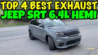 Top 4 BEST EXHAUST Set Ups for Jeep Grand Cherokee SRT 64L HEMI V8 [upl. by Onirefez]