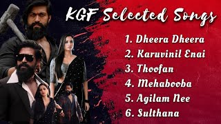 KGF Selected Songs  Rocking Star Yash  Srinidhi Shetty [upl. by Aydan]