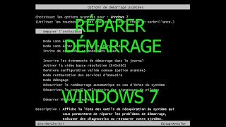 TUTO Comment réparer le démarrage de Windows 7 [upl. by Mcquade]