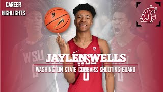 Jaylen Wells  𝟘  Washington State Cougars Shooting Guard [upl. by Yevoc864]