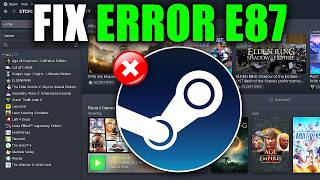 How To Fix Steam Error Code E87  Easy Guide [upl. by Gittle]