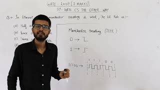 Gate 2007 pyq CN  In Ethernet when Manchester encoding is used the bit rate is [upl. by Misak]
