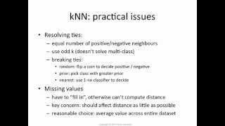 kNN 5 resolving ties and missing values [upl. by Celeste]