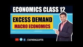 Class 12th  Economics  Concept of Excess demand [upl. by Immac]