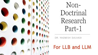 Non Doctrinal Research Part1 [upl. by Llerot]