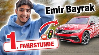 Erste Fahrstunde SCHALTUNG mit Emir Bayrak 🤪  Fischer Academy [upl. by Eeima]