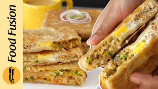 Arabic Paratha Pockets with Frozen Paratha Recipe By Food Fusion Sehri Special [upl. by Neelyahs]