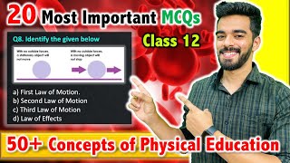 Most Important MCQs of Physical Education for 2024 Boards  Sample Paper  Class 12 🔥 [upl. by Yrffoeg435]