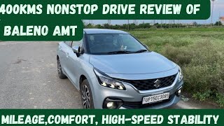 400Kms Nonstop Drive Review Of Baleno AMT  Baleno AMT 2023 Highway Drive Review  Baleno Stability [upl. by Katalin]