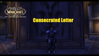 World of Warcraft Quests  Consecrated Letter [upl. by Ennoirb]