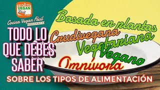 TIPOS DE ALIMENTACIÓN Todo lo que debes saber  Cocina Vegan Fácil [upl. by Lyndsey]