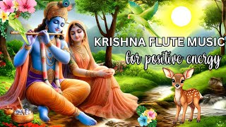 KRISHNA FLUTE MUSIC FOR POSITIVE ENERGYMEDITATION  RELAXING MUSIC MORNING FLUTEINDIAN FLUTE377 [upl. by Menard]