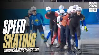 RELIVE  Speed Skating WomensMens Mass Start  Gangwon2024 [upl. by Fraya]