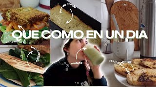 que como en un día  vegetariano 🌿  pruebo pan de arveja [upl. by Natascha171]