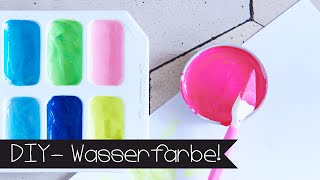 DIY  WASSERFARBE SELBER MACHEN I MALEN MIT KINDERN [upl. by Lauraine]