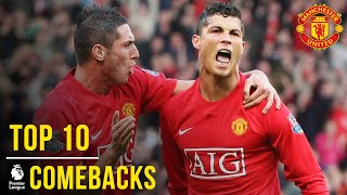 Manchester Uniteds Top 10 Premier League Comebacks  Manchester United [upl. by Blount]