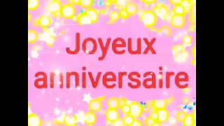 CARTE DANNIVERSAIRE POUR SOUHAITER UN JOYEUX ANNIVERSAIRE EN MUSIQUE [upl. by Yendirb]