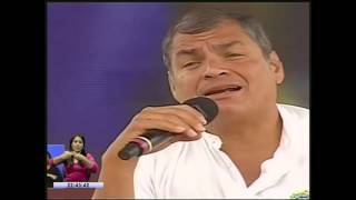 Rafael Correa dirigió el Enlace Sabatino desde la Provincia de Loja [upl. by Dnaltroc865]