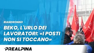 Biandronno  Beko lurlo dei lavoratori «I posti non si toccano» [upl. by Blackstock19]