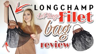 Honest Longchamp Filet Bag REVIEW deep dive  5 different use cases  what fits  Le Pliage Filet [upl. by Ignacius]