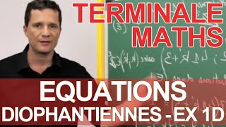 Equations diophantiennes  Ex 1 partie D  MATHS  TS Spé Maths  Les Bons Profs [upl. by Mateo]