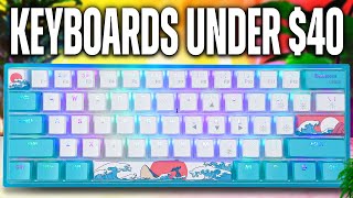 The BEST GAMING Keyboards Under 40 [upl. by Sidell]