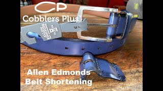 Allen Edmonds Belt Shortening [upl. by Islehc]