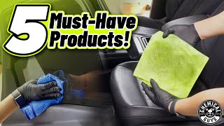 Top 5 Tools amp Products to Clean and Refresh Your Cars Interior  Chemical Guys [upl. by Joon]