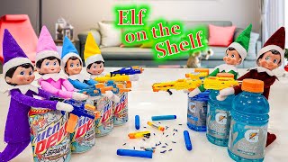 Elf on the Shelf Nerf Battle Good vs Bad Elf on the Shelf Day 22 [upl. by Fried]