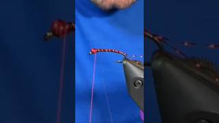 KFC Bloodworm Chironomid Larva Fly Pattern Fly Tying Tutorial bloodworm [upl. by Ayres]