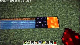 Minecraft Tutorial  Big and small obsidian generator Also can be used for cobblestone [upl. by Harrell993]