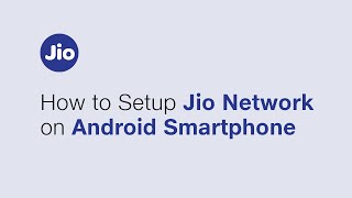 How to Setup Jio Network on Android Smartphone English  Reliance Jio [upl. by Ahsirak]