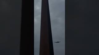 Lancaster Bomber flying over international bomber command centre lancaster bbmf ww2 planes [upl. by Saltsman]