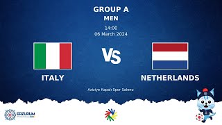 ITALY vs NETHERLANDS  Futsal DEAFLYMPICS ERZURUM 2024  Men Group Stage [upl. by Wallis759]