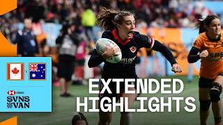 Canada STUN Australia  Canada v Australia  Highlights  SVNS Vancouver [upl. by Lucas]