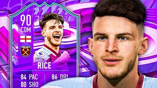 RICE RICE BABY 🕺 90 FUT BIRTHDAY RICE PLAYER REVIEW  FIFA 22 Ultimate Team [upl. by Reisman514]