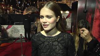 Mortal Engines Hera Hilmar quotHester Shawquot Movie Premiere Interview  ScreenSlam [upl. by Darrelle]