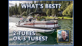 Why Buy A Tri Toon Pontoon Boat Verses A Twin Tube Pontoon Boat [upl. by Correna193]