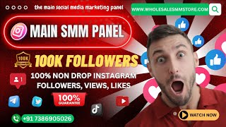 No1 SMM Panel In India  Increase High Quality Instagram Followers Likes Views  Main SMM Panel [upl. by Nissie70]