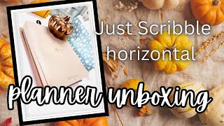 JustScribble ✨2025 Planner Unboxing in A5 size horizontal 🫶🏼 [upl. by Idel]