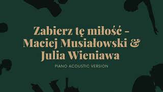 Maciej Musiałowski amp Julia Wieniawa  Zabierz tę miłość  Storytel quotRandomquot Podkład Instrumental [upl. by Dacia]