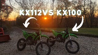 KAWASAKI KX100 VS KX112 SIDE BY SIDE COMPARISON 9 [upl. by Weider]