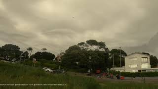 Rare Asperitas clouds over Sandbanks Dorset 4K version [upl. by Assena79]