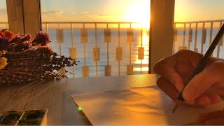 ASMR Relaxing New Years Calendar by the Ocean [upl. by Dougald]