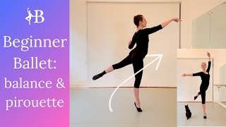 Beginner Ballet Balance amp Pirouette En Dedans  Tutorial [upl. by Chaker]