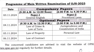 Opsc Aee Recruitment Exam Date  Opsc main writing examination OJS 2024  Opsc aee nesw Bsiechannel [upl. by Nitaj]